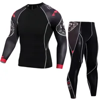 4 Season couple T-Shirt Tops Thermal Underwear Set Motorcycle Skiing Base Layer Warm Long sports Shirts & Tops Bottom Suit