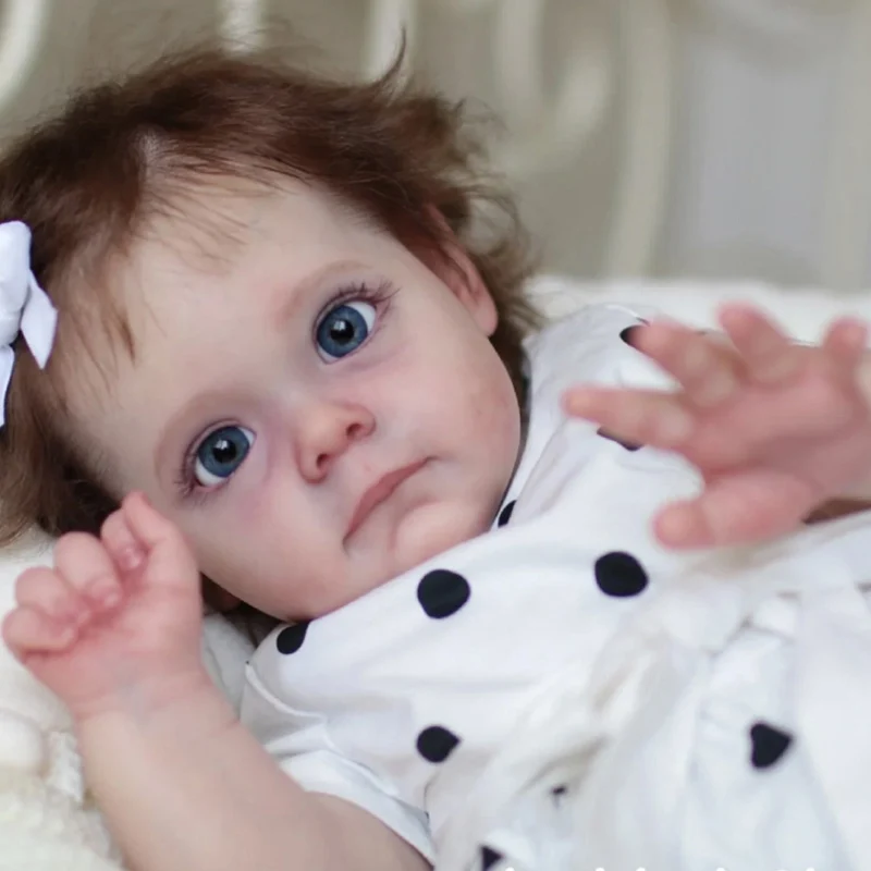 NPK 60 см Мэгги реборн малыш популярная милая кукла девочка с ручными корневыми