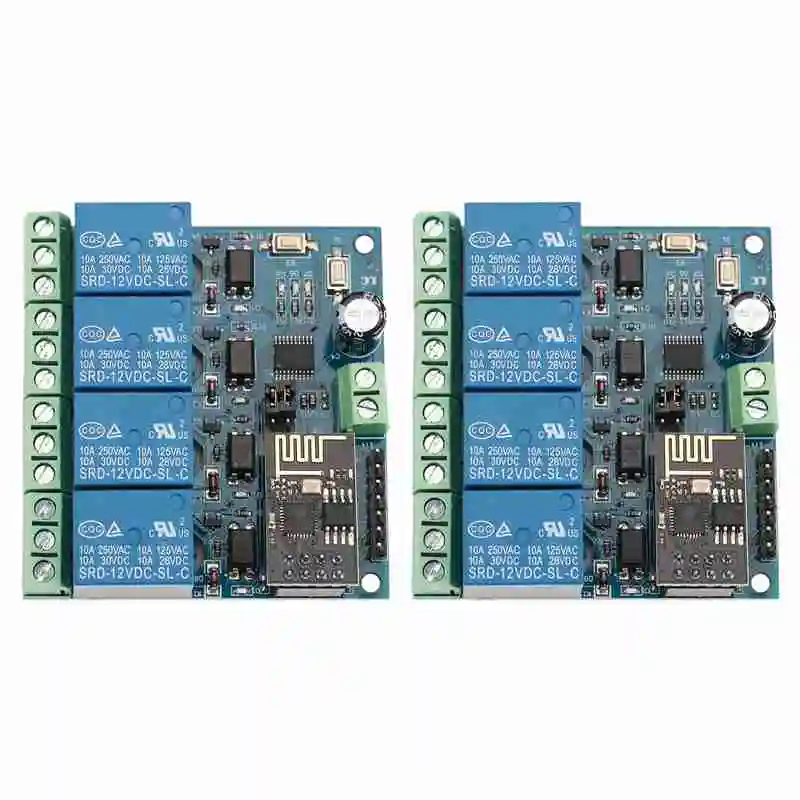 

2x12 В ESP8266 четырехстороннее реле Wi-Fi IOT умный дом Cepphone APP дистанционный переключатель