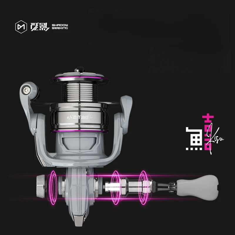 Фото ECOODA SXF Shadow Seeking Спиннинговые катушки River Lake Stream Рыболовная приманка Casting Fly Fishing Spin Made Прочный металлический сплав №4