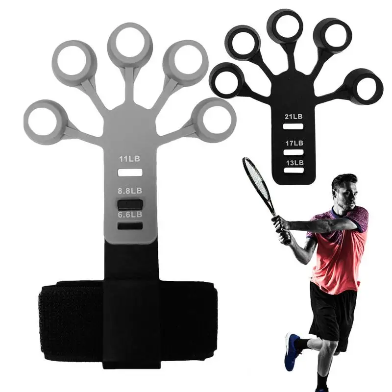

Силовой тренажер для пальцев, 6 уровней устойчивости, силиконовая прочность, хват тренировочный strength, Grip Strength Trainer, баскетбол