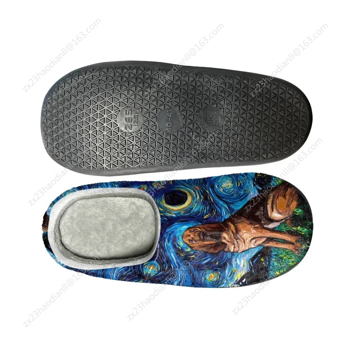 Женские хлопковые тапочки с принтом Starry Night Maltipoo нескользящая домашняя обувь для