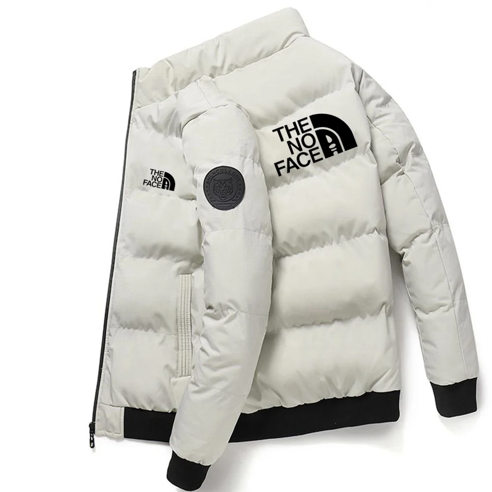 

New standing collar men's cotton jacket, winter household thickened cotton jacket, trendy brand men's short down cotton jac