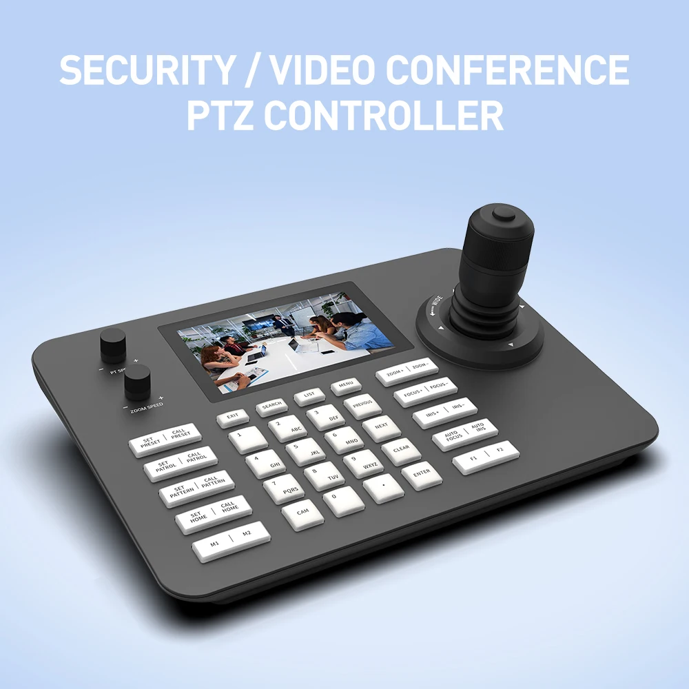 Клавиатура-контроллер MYTECH IP PTZ с 4D-джойстиком, НОВЫЙ 5-дюймовый ЖК-дисплей для камер видеонаблюдения PTZ, поддержка RS422 (art.: 3920db686e373) - 3920db686e373