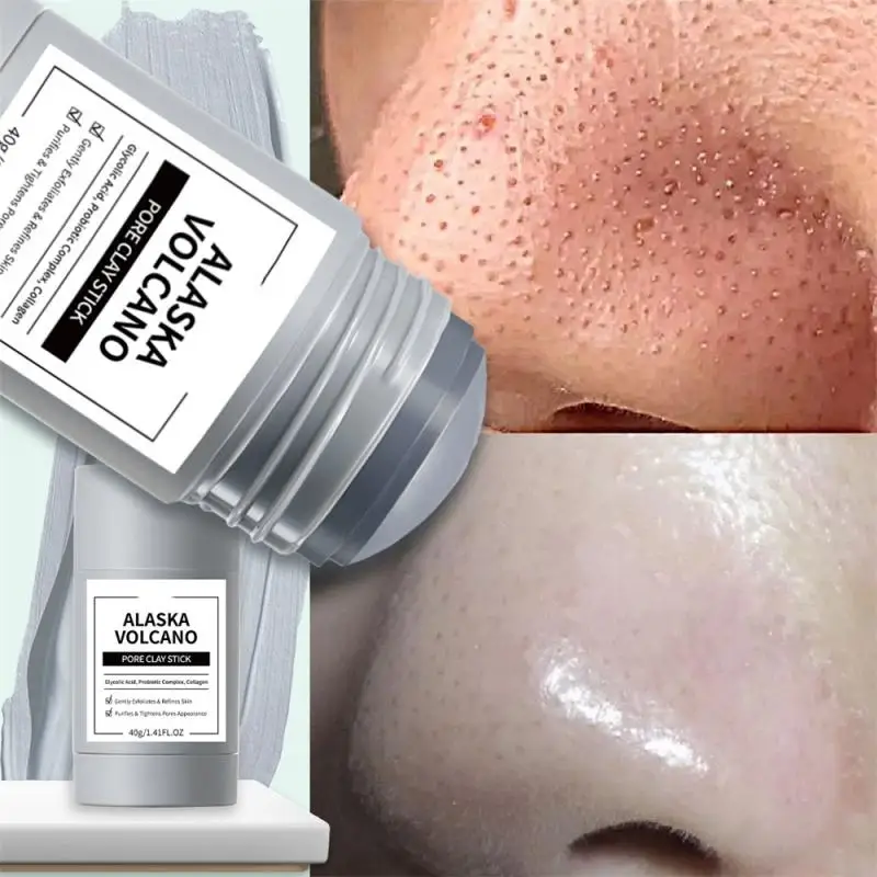 Маска для лица из вулканической глины глубокой очистки салона красоты