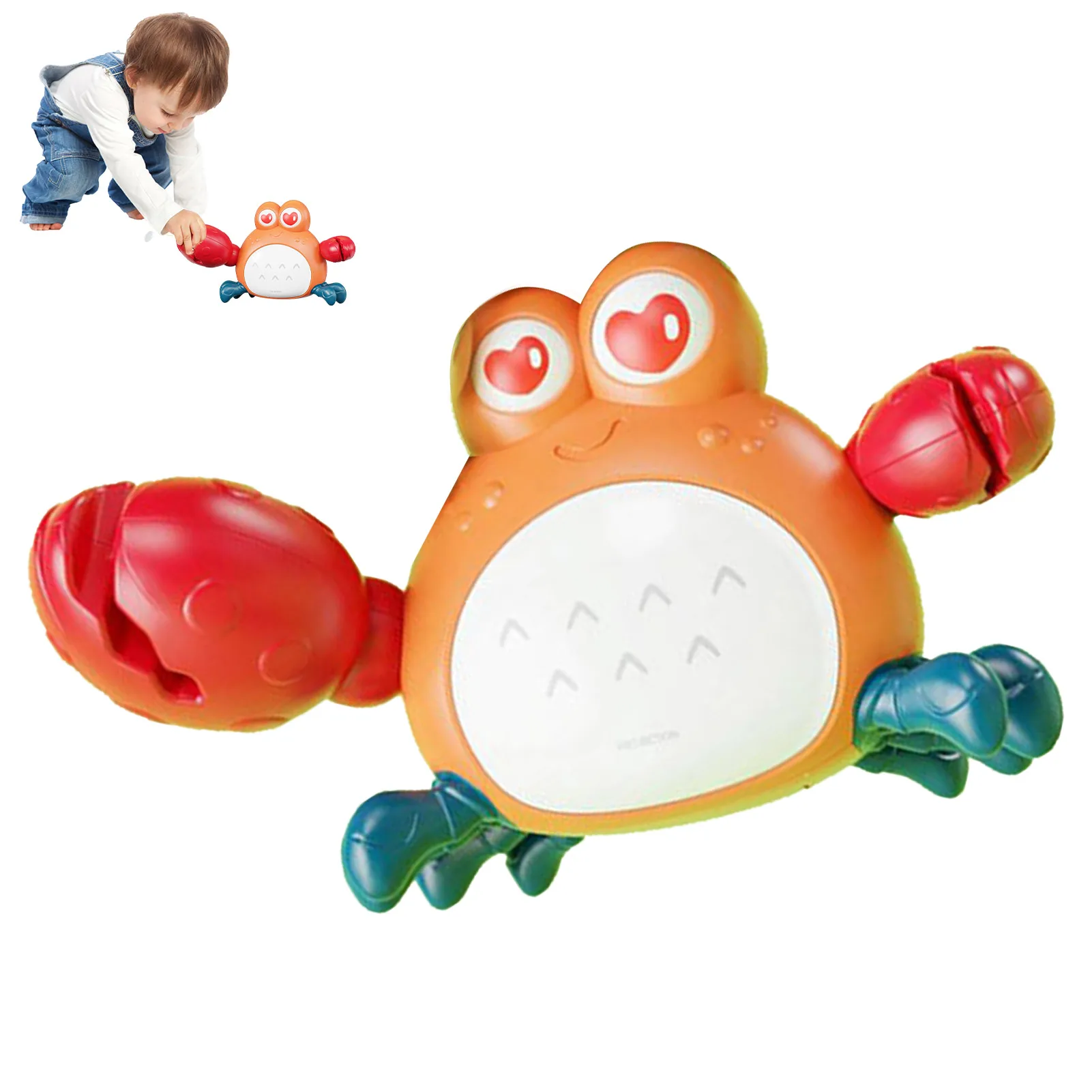 

Детская игрушка-краб для ползания, Индукционная музыкальная игрушка для детей дошкольного возраста