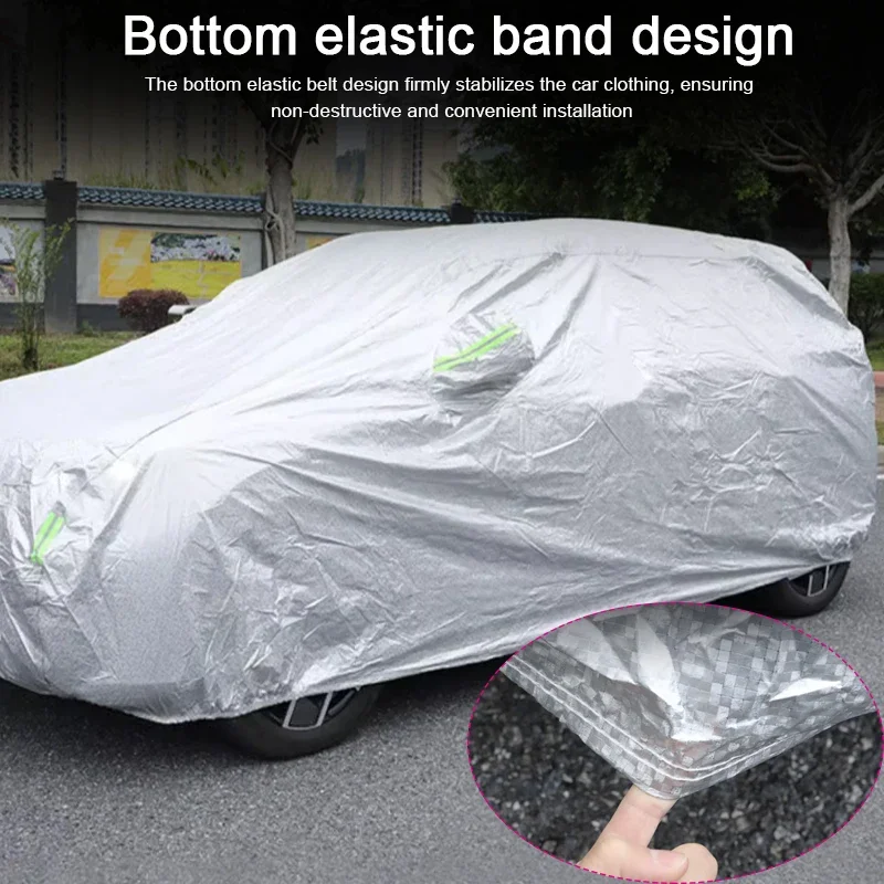 Full Car Cover Rain Frost Snow Dust Waterproof Protect For Chery Omoda 5 C5 Tiggo 2 3X 4 5X 7 8 9 Pro Max 2018-2025 Accessory