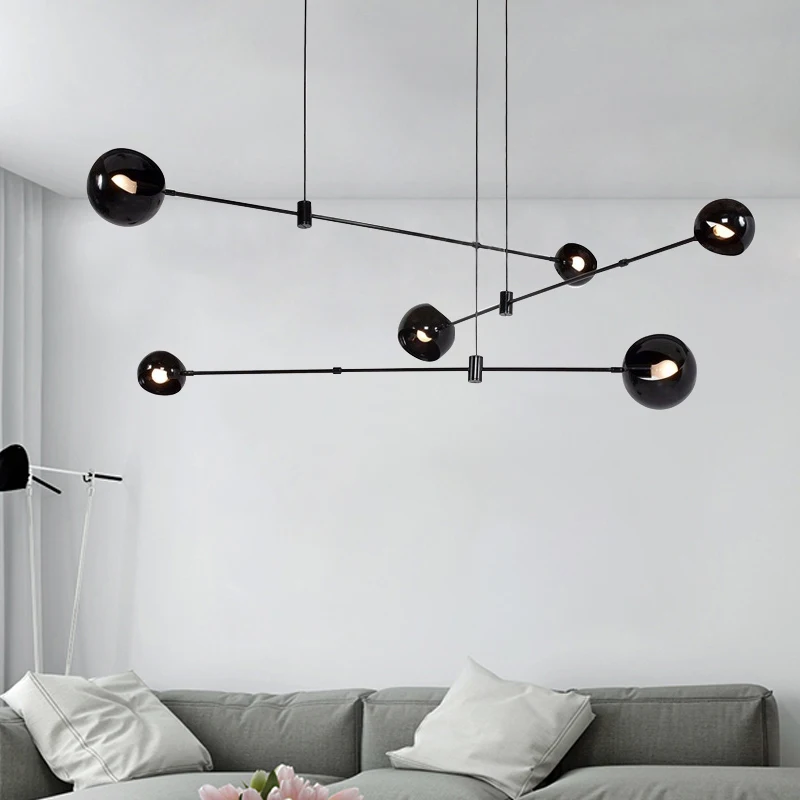 

Minimalist Art Design Parlor Hanglamp Nordic Suspension Pendant Lamp Fixture Acaba Chandelier Modern Loft LED Chandeliers