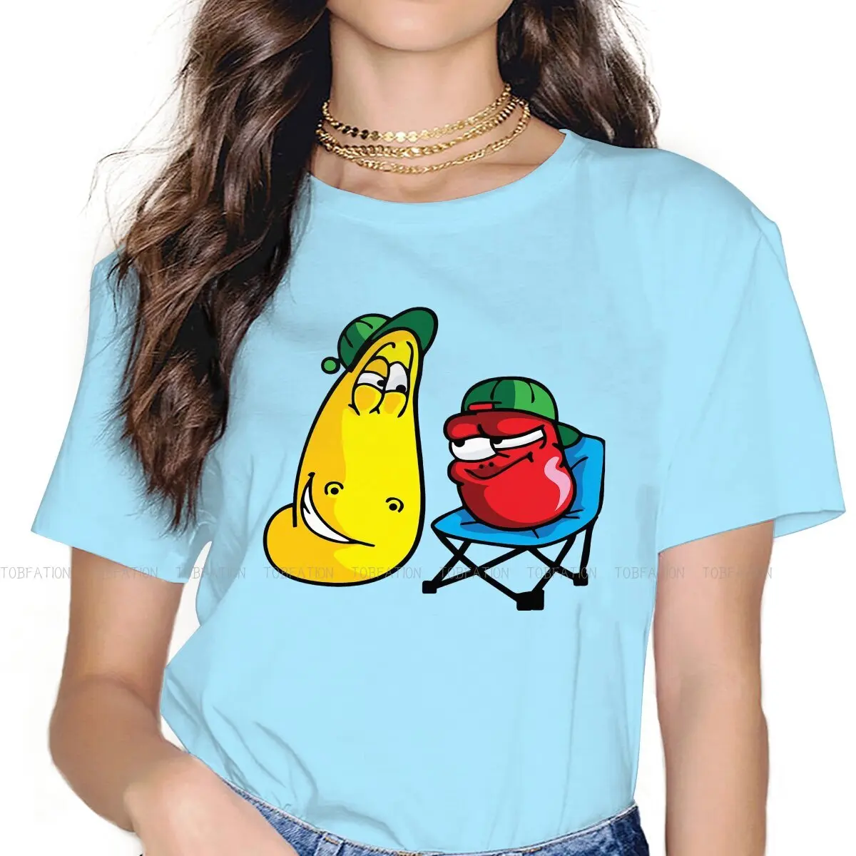 

Футболка женская с алмазным смехом и улыбкой, мягкая модная Свободная рубашка для отдыха, с червями и улыбкой для девушек и женщин