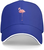 bdhjydb pink flamingo casual baseball caps adjustable outdoor dad cap for men women