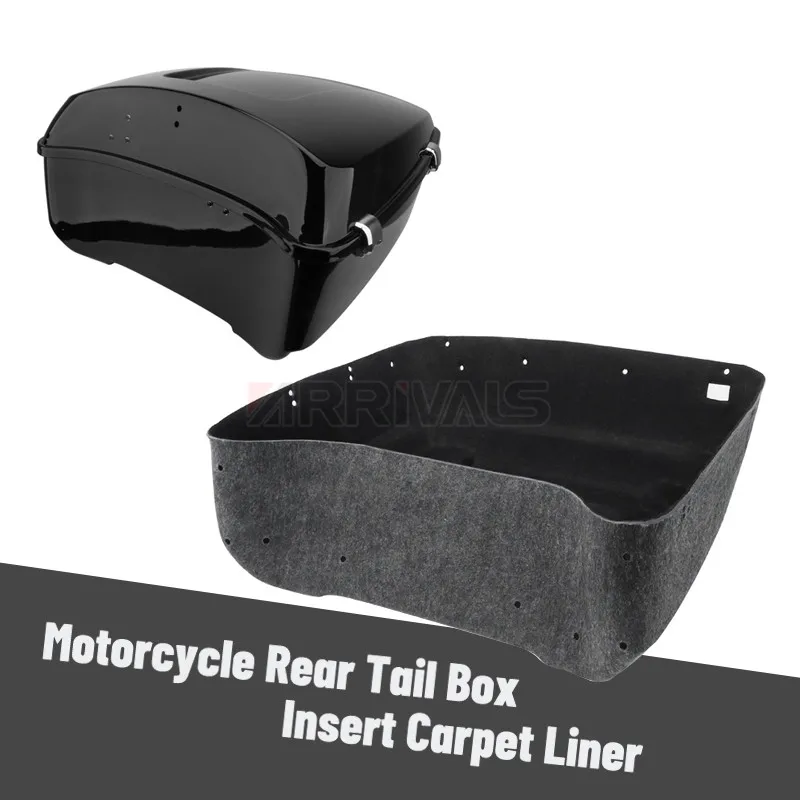 Motorcycle King Pack Trunk Insert Carpet Liner For Harley Tour Pack Touring Street Glide Electra Glide Road Glide 2009-2021