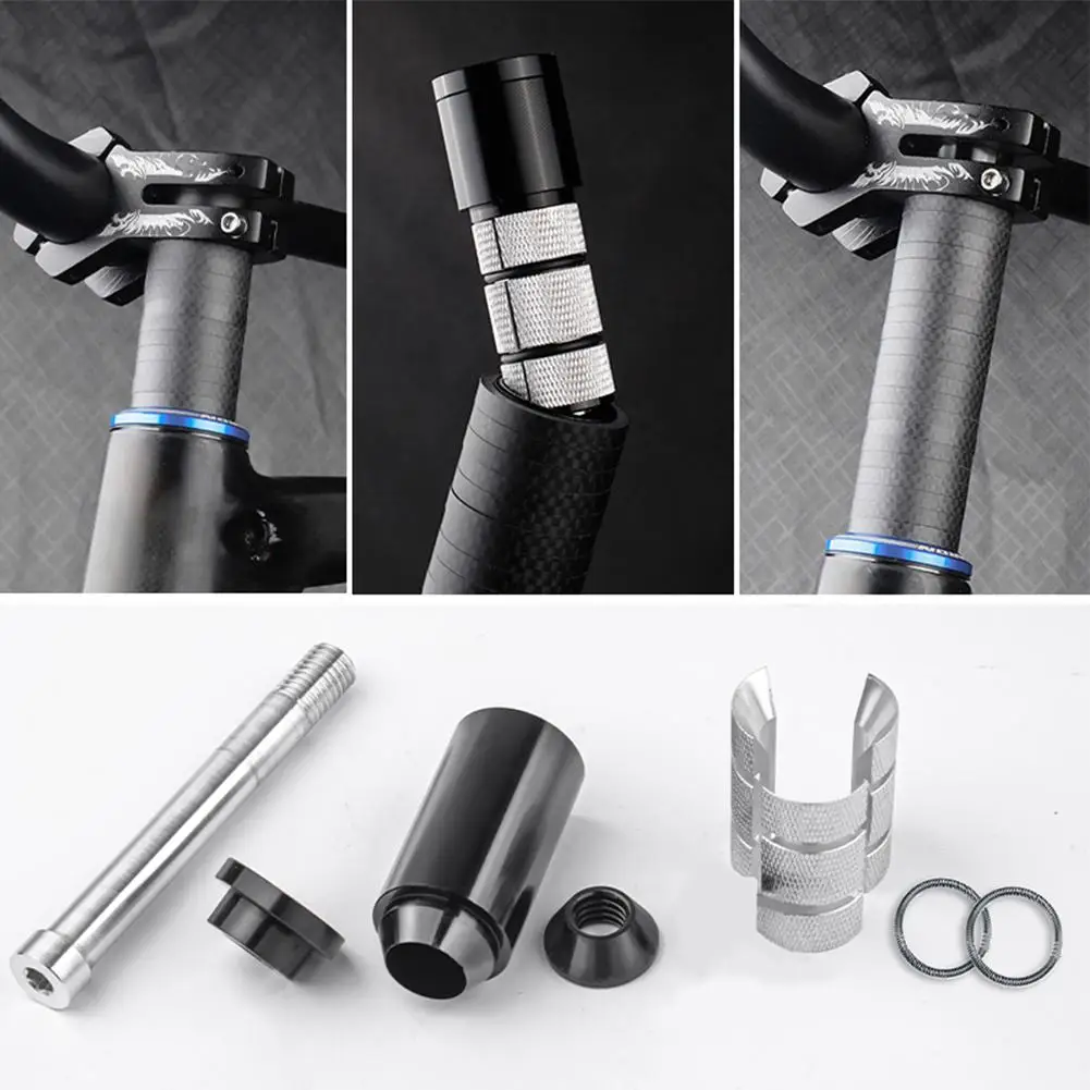 

Bicycle Handlebar Rod Height Extender Lightweight Aluminum Alloy Hidden Fork Riser Bicycle Accessories