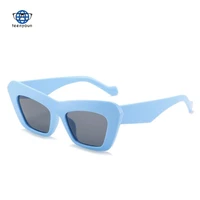 teenyoun luxury brand punk triangle cat eye sunglasses tide ins uv400 seal sail with retro concave shape hip hop sung