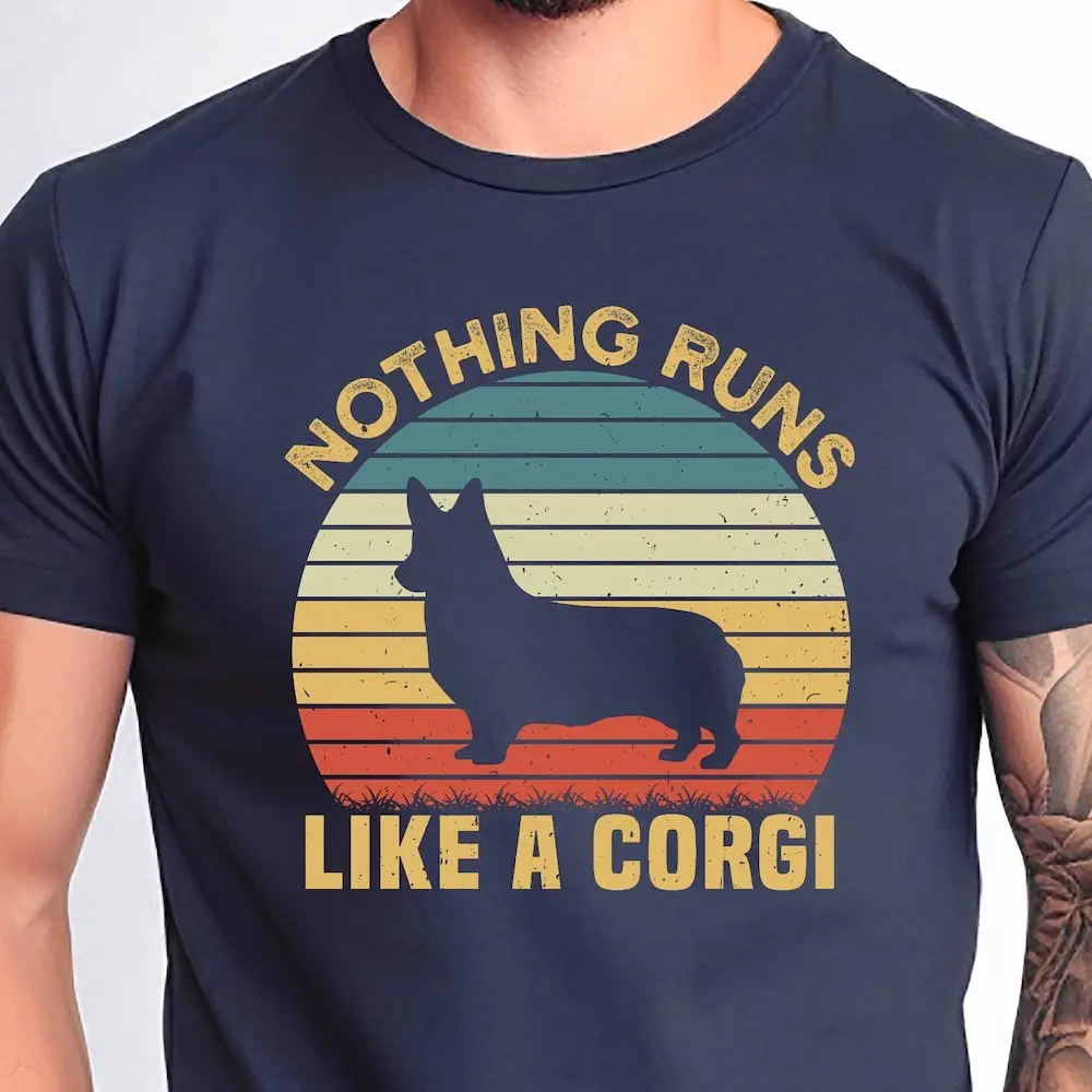Ничто не бегает как корги футболка забавная собака милые Влюбленные