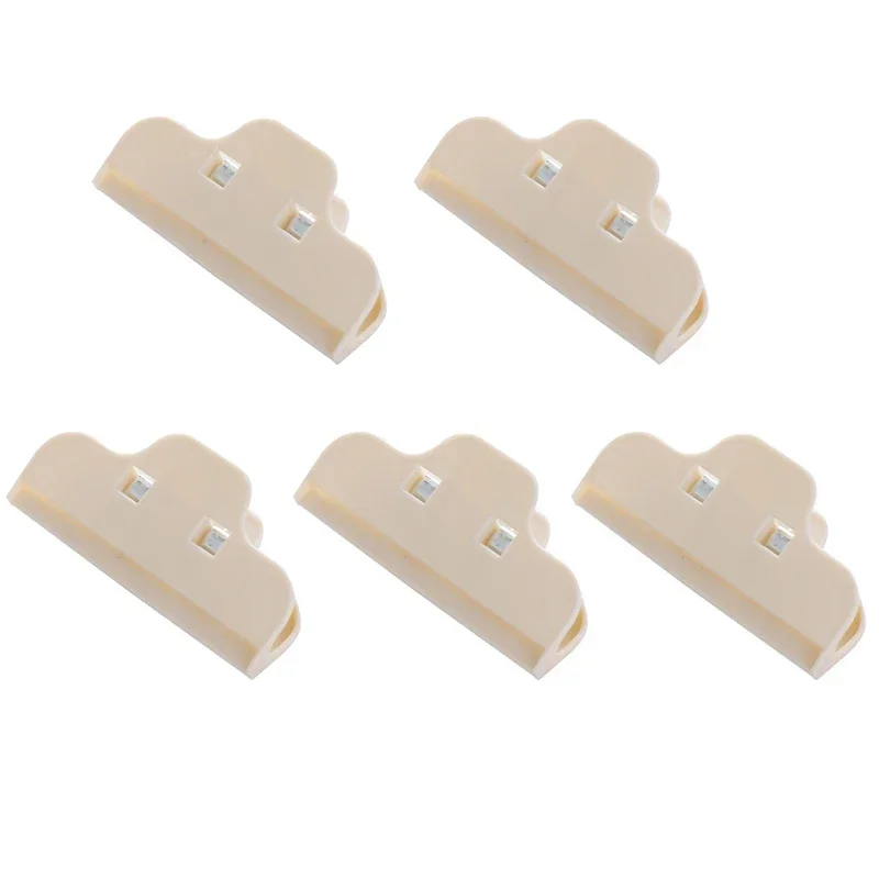 

Зажимы для пакетов, серый, розовый, бежевый, пластик