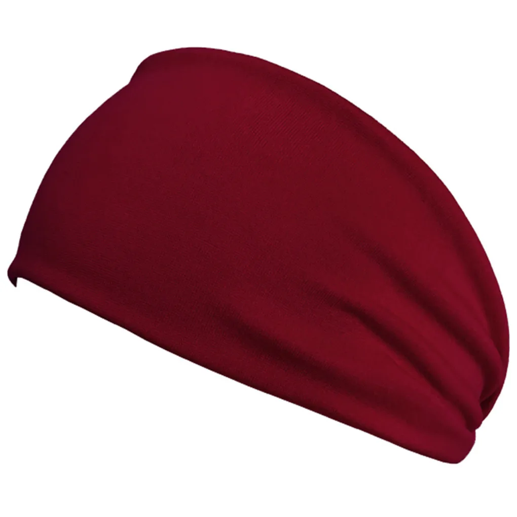 

14 Colors Unisex Absorbent Cycling Yoga Sport Sweat Headband Sweatband For Men Women Yoga Hair Bands Head Sweat Bands