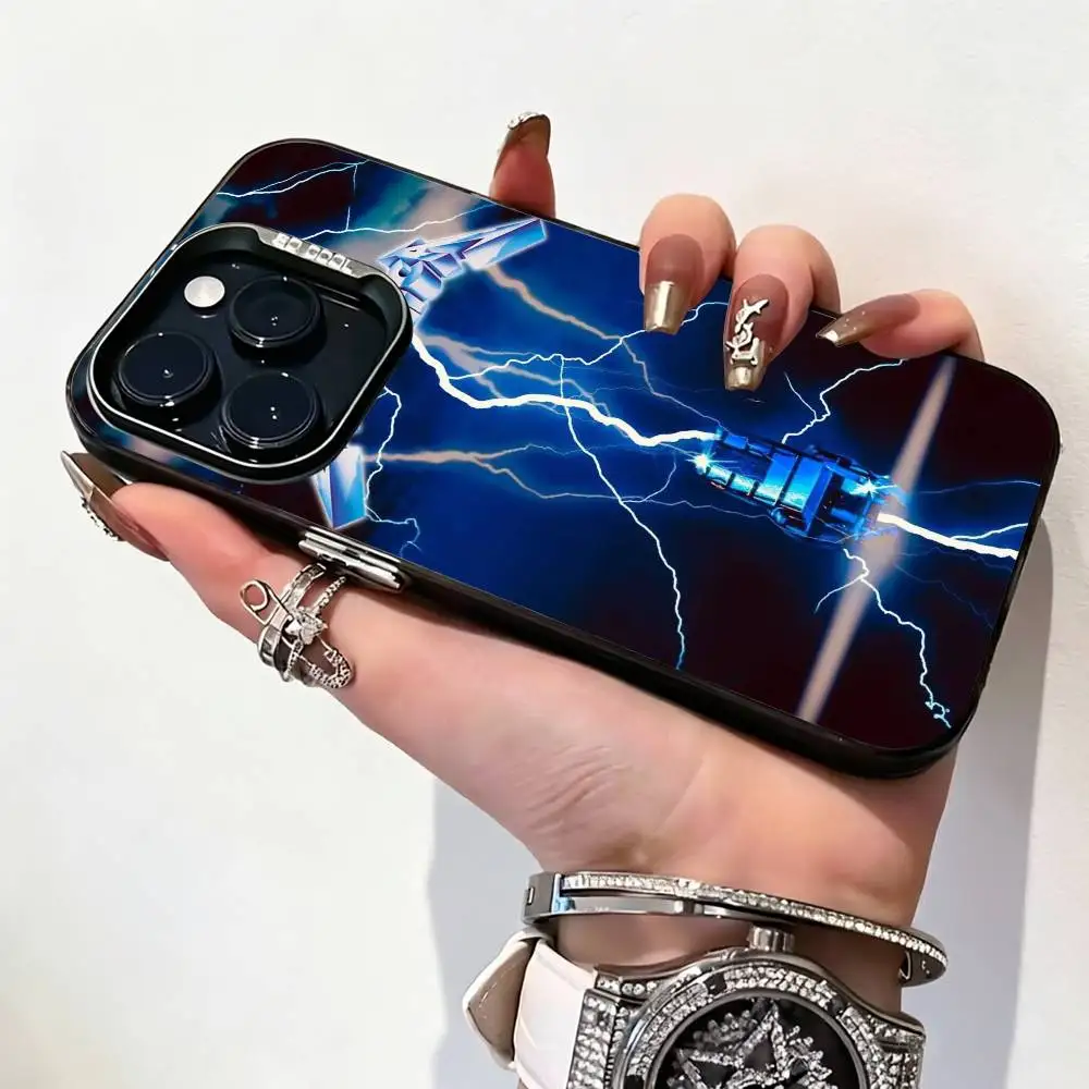 Фото Чехол для телефона M-Metallica Fashion Rock Band для iPhone 17, 16, 15, 14, 13, 12, 11 Plus, Pro Max, XS, цветной серебристый чехол-накладка №5