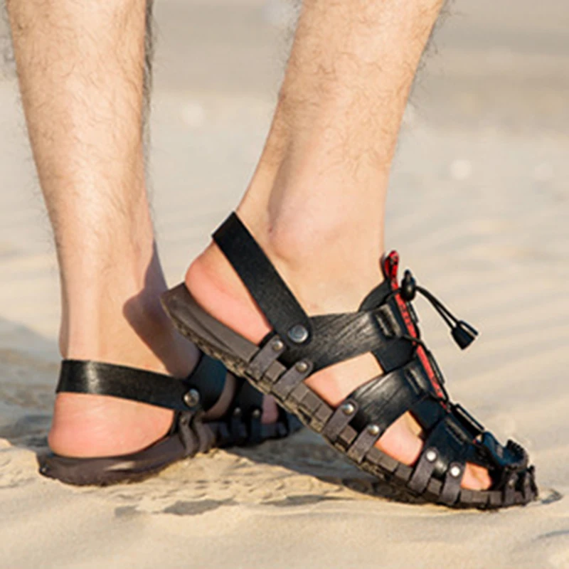 

Summer Men Casual Beach Outdoor Hiking Shoe Breathable Fashion Comfortable Non-slip Slippers Mens Leisure Sandals Zapatos Hombre