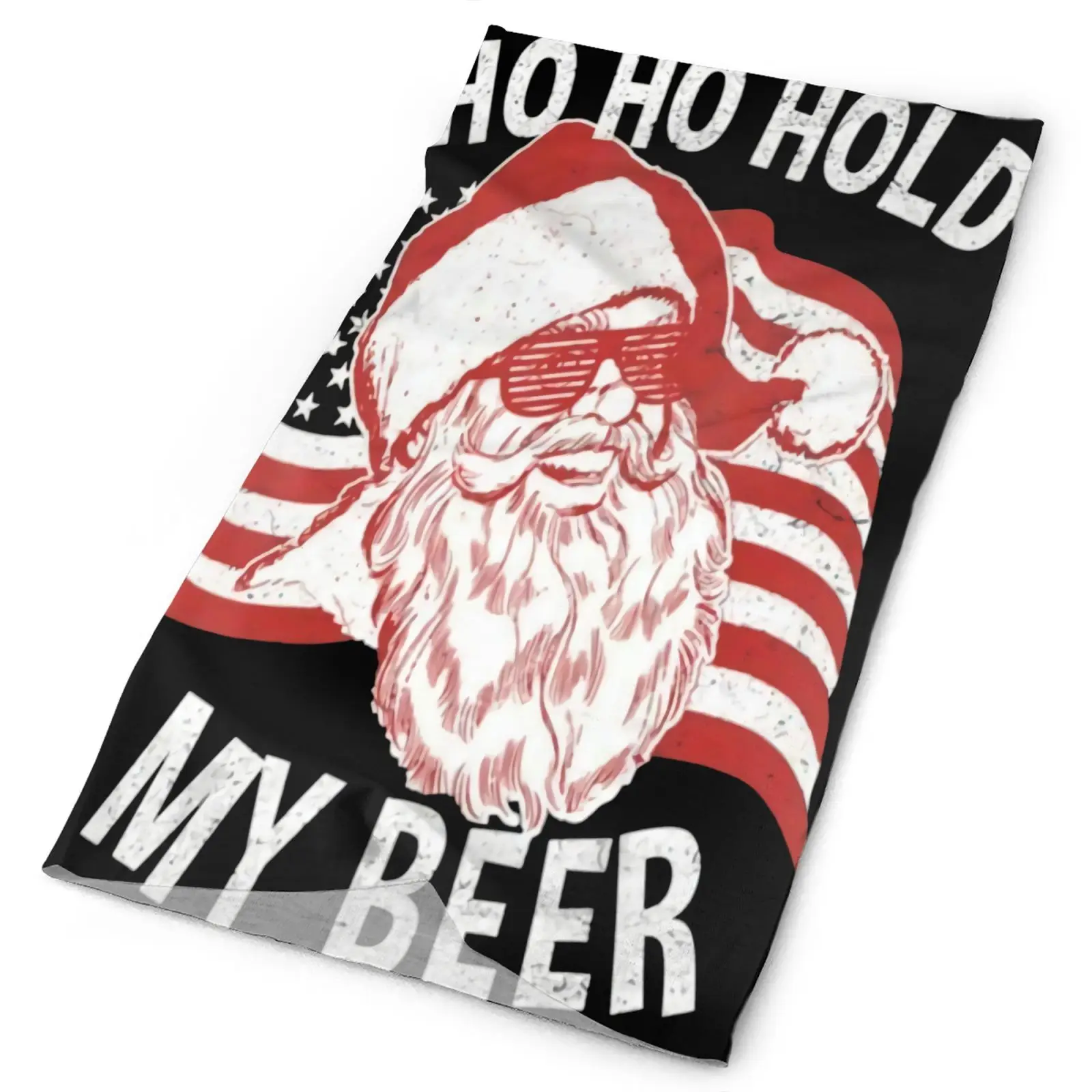

Christmas In July Santa Ho Ho Men's Bandana Scarves And Shawls Running Accessories Mask Ski Buff On Neck Mask Ski Hiking Scarf