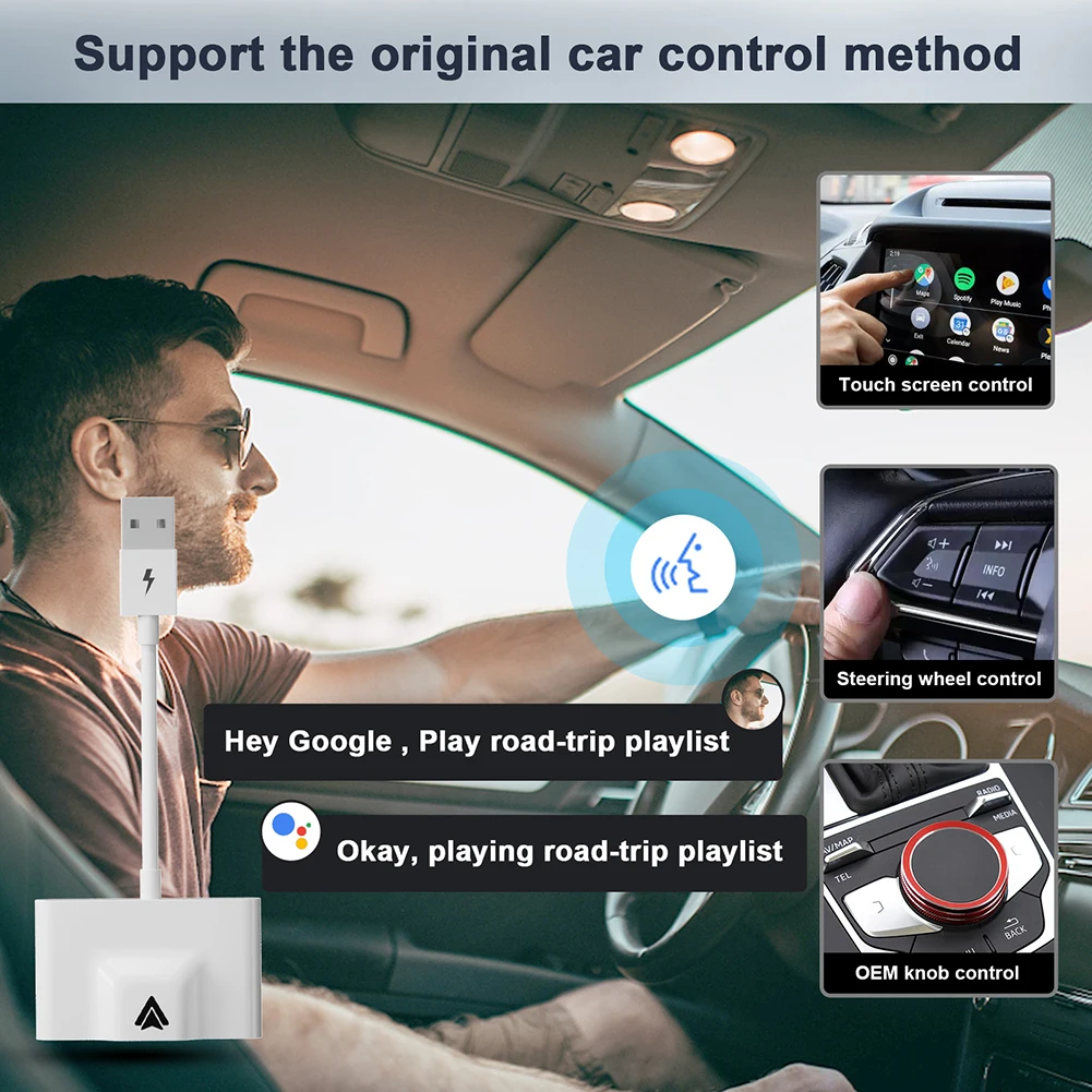 

Беспроводной автомобильный адаптер Plug Play Wi-Fi онлайн обновление беспроводной адаптер CarPlay Wi-Fi 2,4 ГГц/5 ГГц с USB-преобразователем для IOS Android