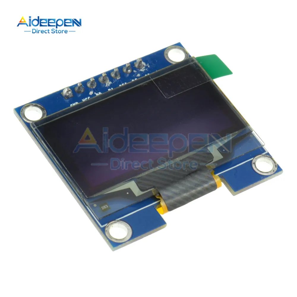 SSH1106 1 3-дюймовый SPI/IIC I2C последовательный 7-контактный белый/синий модуль