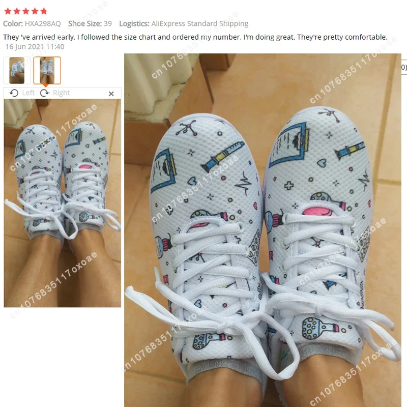 Женские кроссовки с дышащей сеткой на плоской подошве