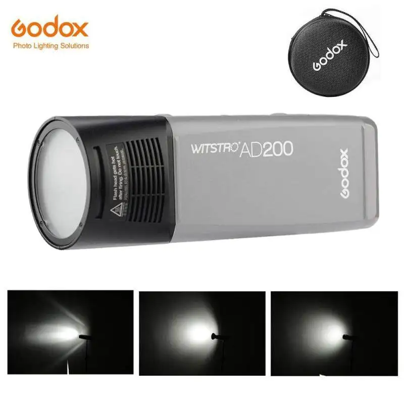 

Godox H200R Ring Flash Head Separation Extension Head Portable with Spiral Flash for Godox AD200 Flash