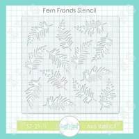 2022 spring new fern fronds stencil decor diy graphics painting scrapbooking stamp ornament album embossed template reusable