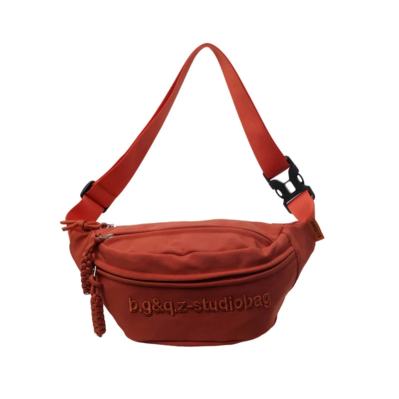 Повседневные трендовые поясные сумки уличные женские холщовые сумочки на ремне