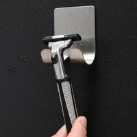 shaving shaver home storage adhesive stick accessories bracket men shelf holders stand bathroom razor viscose rack wall hooks