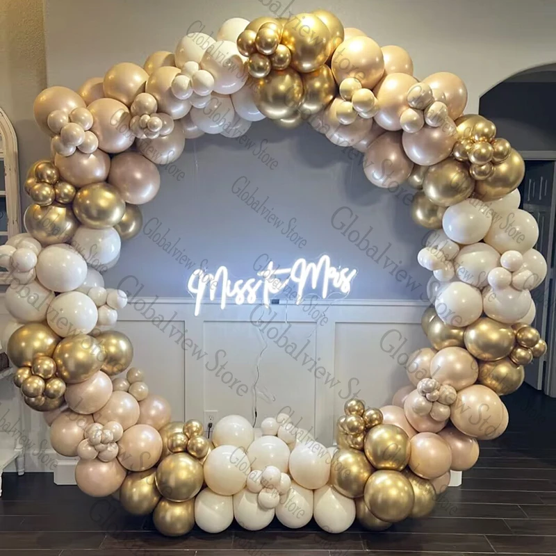 

Свадебные жемчужные белые хромированные золотые воздушные шары для девичника детского дня рождения шары для вечеринки свадьбы арки украше...