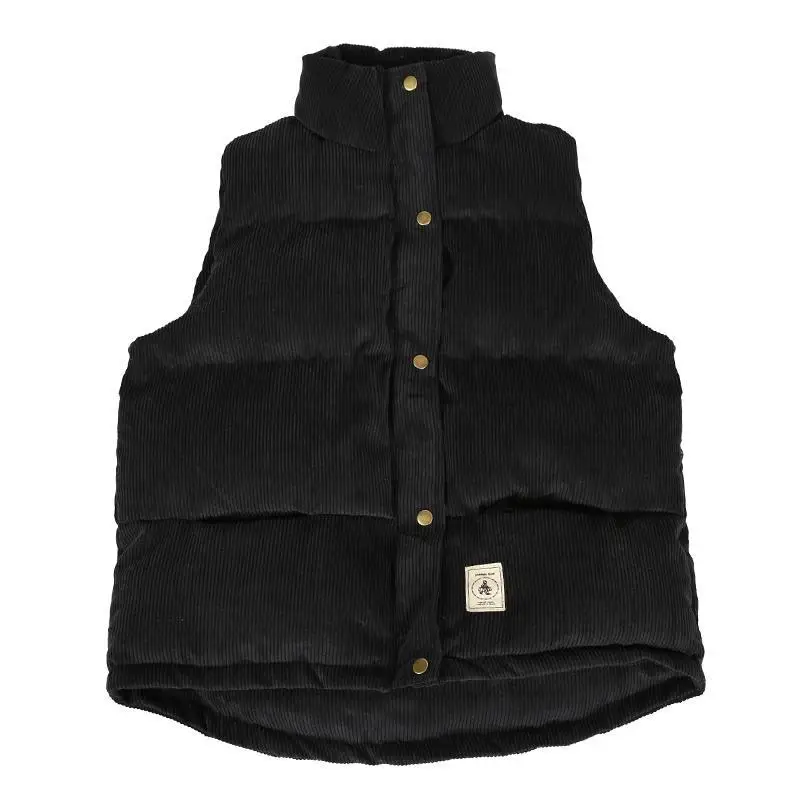 Men's Thickened Vest Jacket Autumn Winter Casual Waistcoat Korean Version Couple Corduroy Cotton Vest Warm Sleeveless Jacket