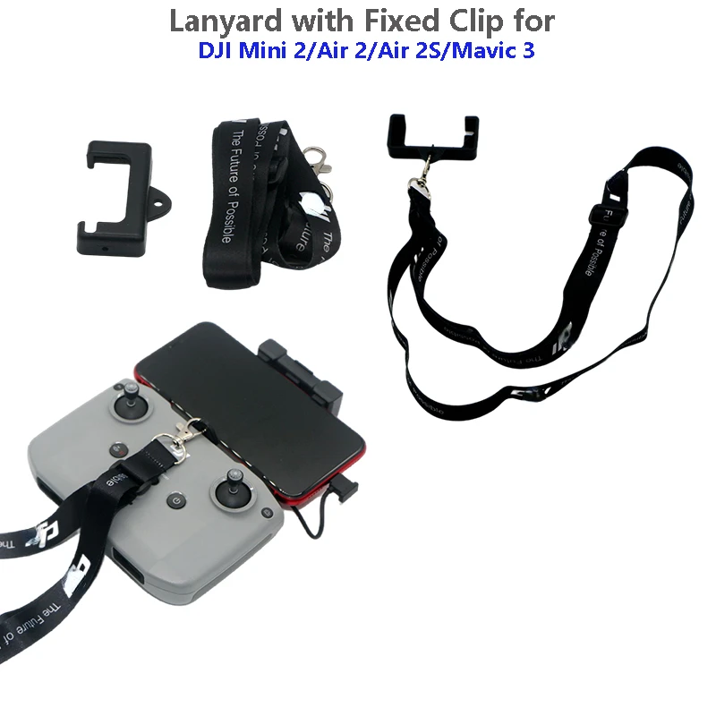 

Drone Accessory Kit Remote Controller Lanyard NeckStrap with Fixed Clip Hook for DJI MINI 2/ Air 2S/Mavic Air 2/DJI Mavic 3 Dron