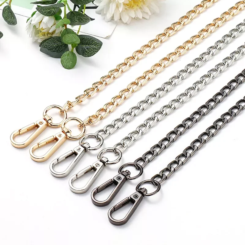 

Metal Bag Chains Strap Accessories For Bags Handbag Handles Bronze Silver golden DIY Accessories For Bag Strap Hardware