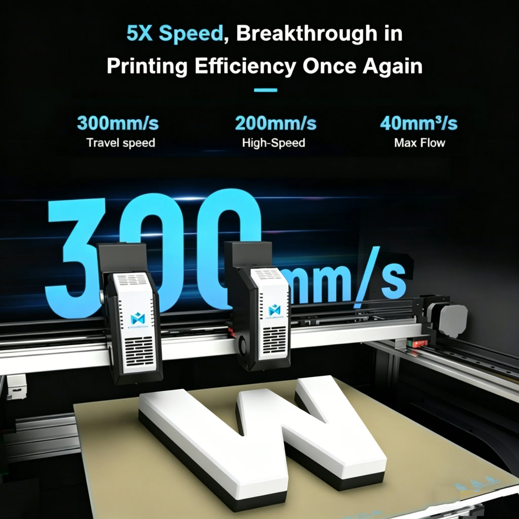 Фото MD-400D Автоматический высокоскоростной 3D-принтер для вывесок 400 мм, FDM 3D-принтер для магазинов, 3D-принтер для объемных букв №3