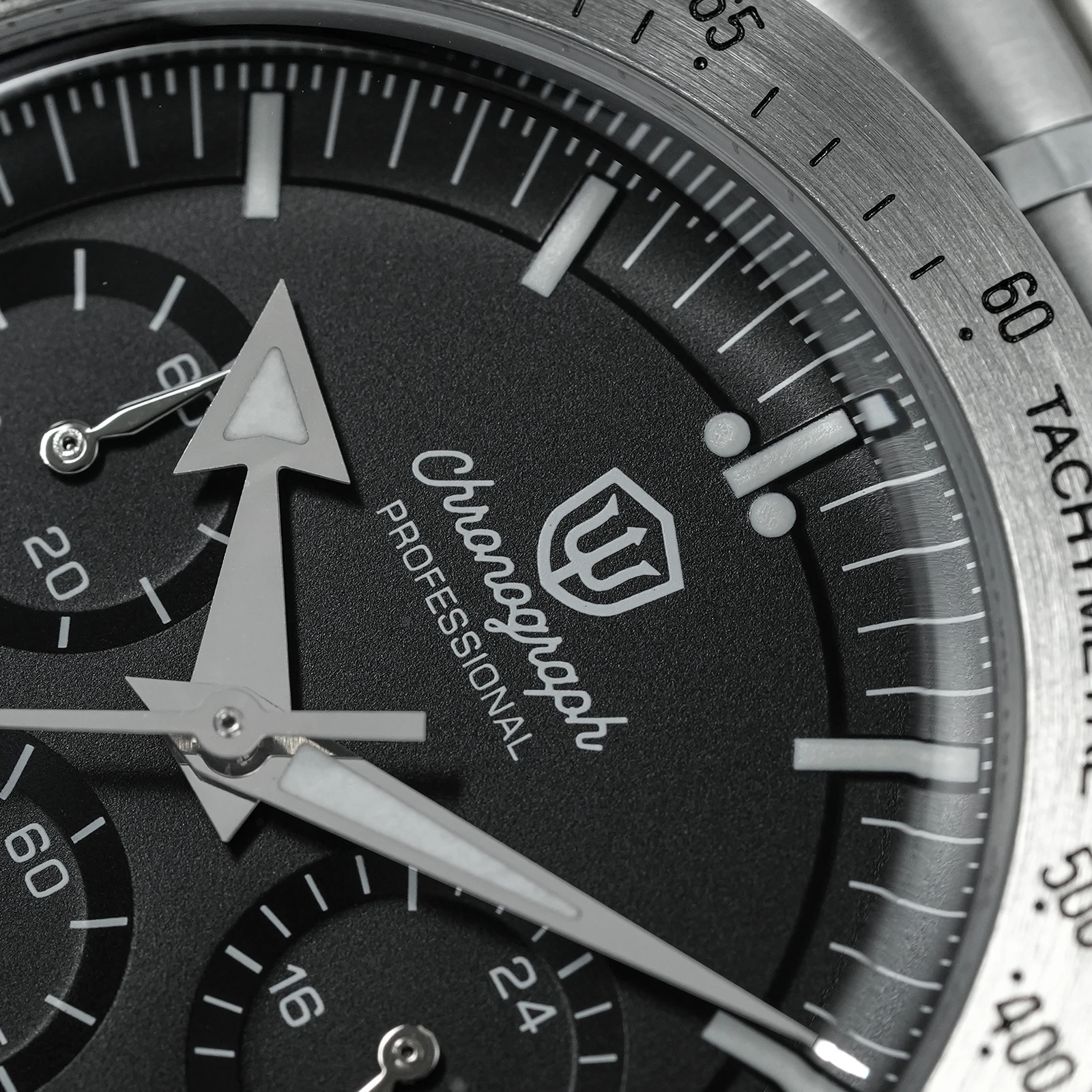 Фото Watchdives WD1863 39 мм мужские часы VK63 кварцевый механизм синхронизации пузырь с сапфировым стеклом ночник ретро часы 10 бар водонепроницаемые №5