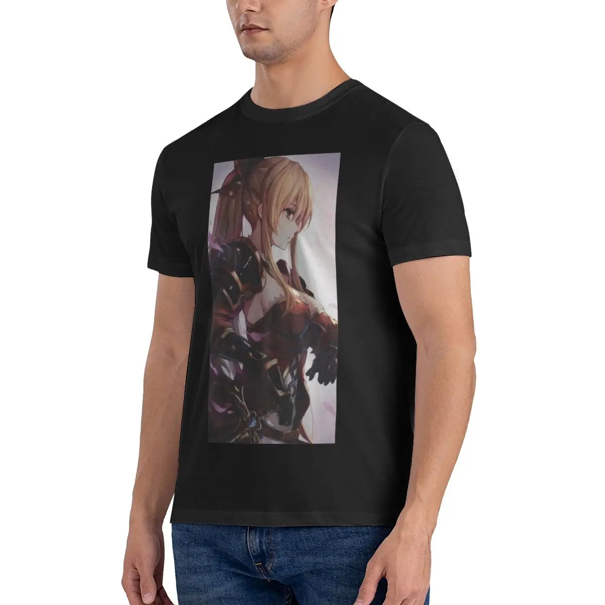Фото Мужская футболка Funny Vira Shadowverse. Топы с принтом свободные и облегающие женские футболки. №4