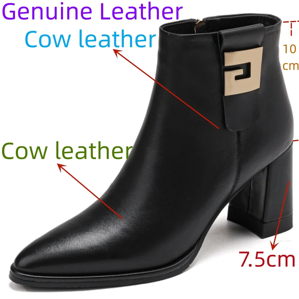 Женские ботильоны ручной работы [EUNICE yun】женские брендовые короткие ботинки из