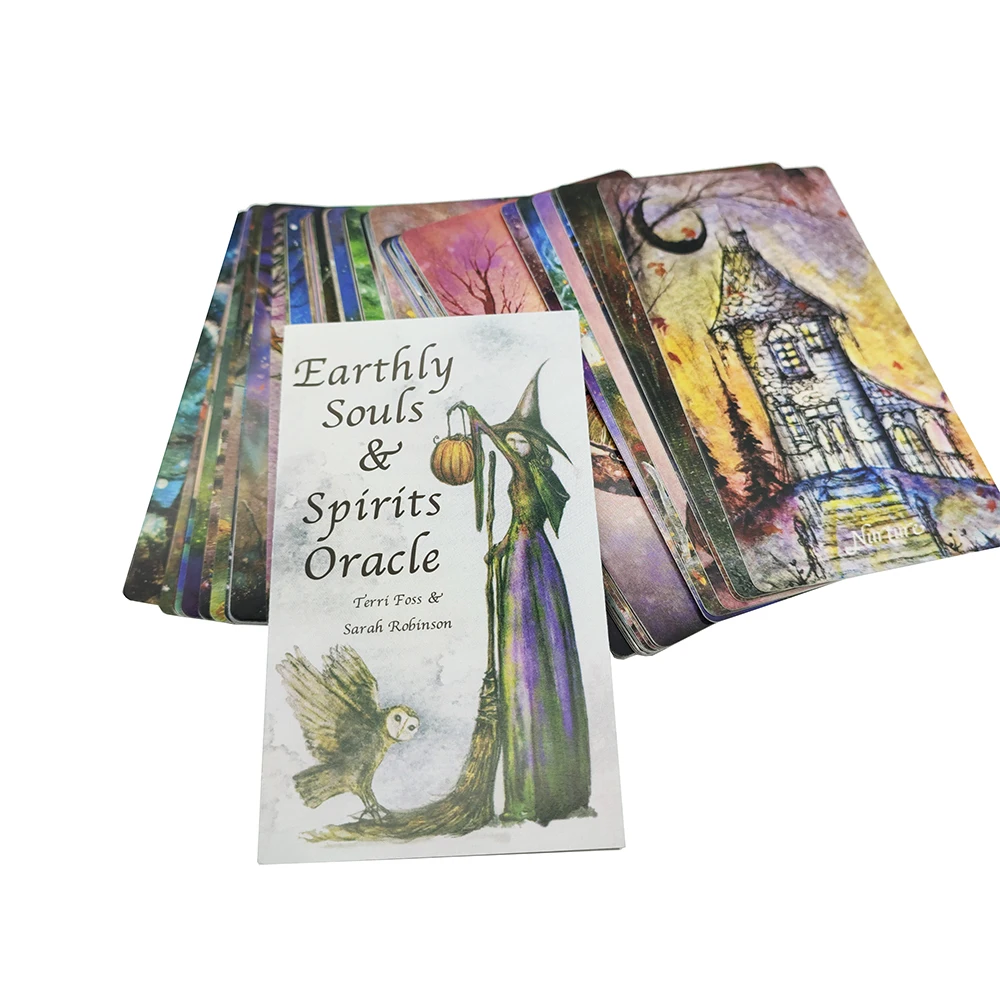 12 х 7 см земляные души духов гадание карта оракула 59 карт/набор путеводитель для