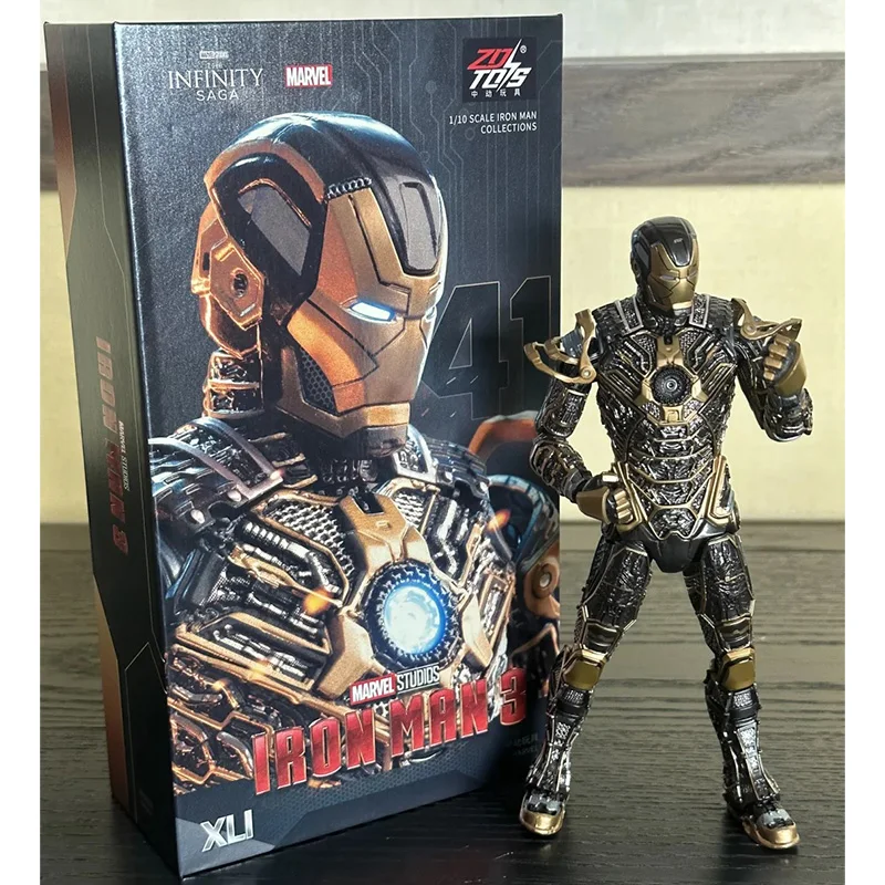 Оригинальные фигурки Marvel Zdtoys Iron Man 1/10 Mk24 Mk22 Mk41 Mk47 модель игрушки аниме украшение