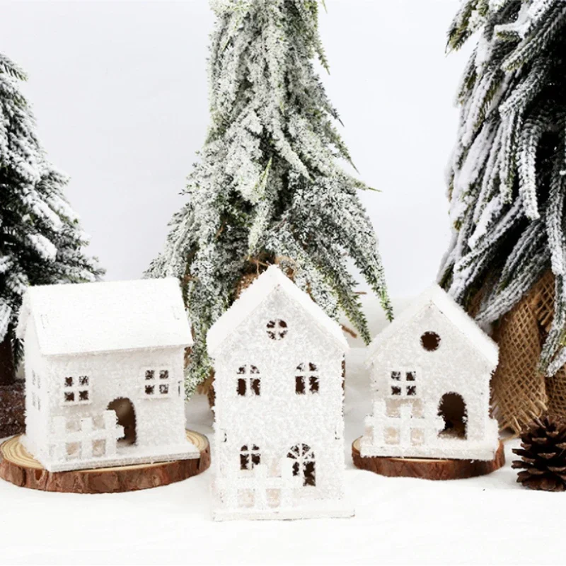 Деревянный новогодний светильник