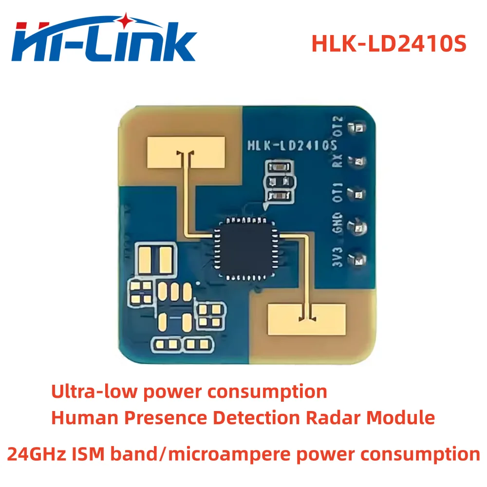 

Новый модуль радара с присутствием человека Hilink 24G, умный индукционный переключатель мощности, соответствует сертификатам CE/FCC