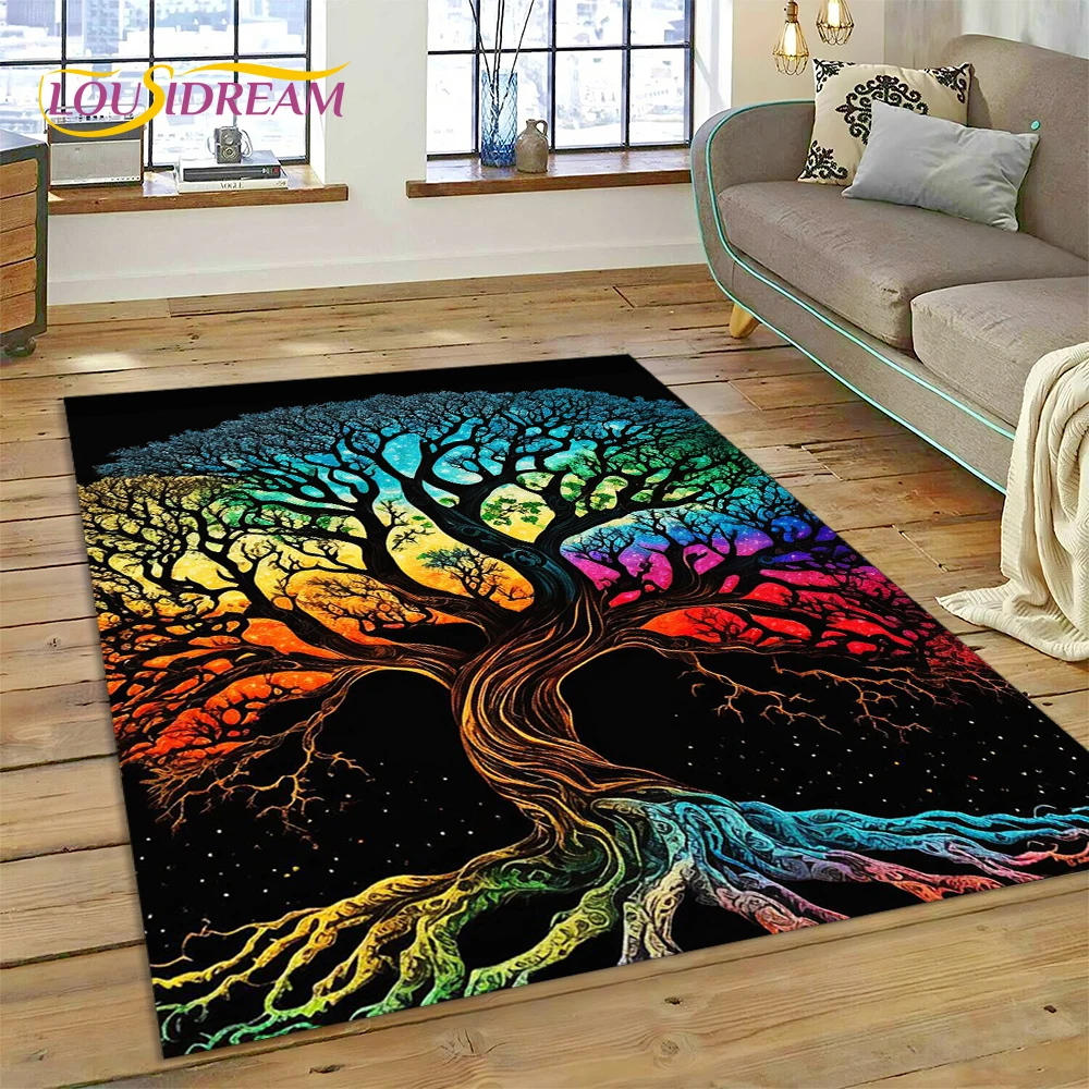 Скандинавский мифологический коврик с деревом жизни для дома гостиной спальни