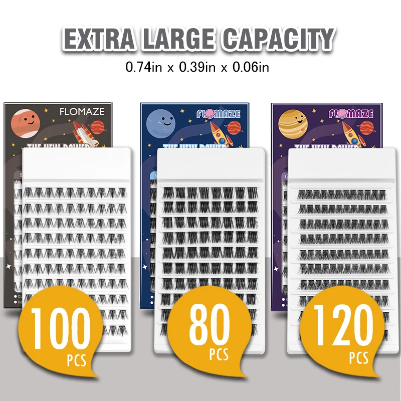 ETVITE DIY индивидуальный кластер наращивание ресниц пластиковый черный терьер