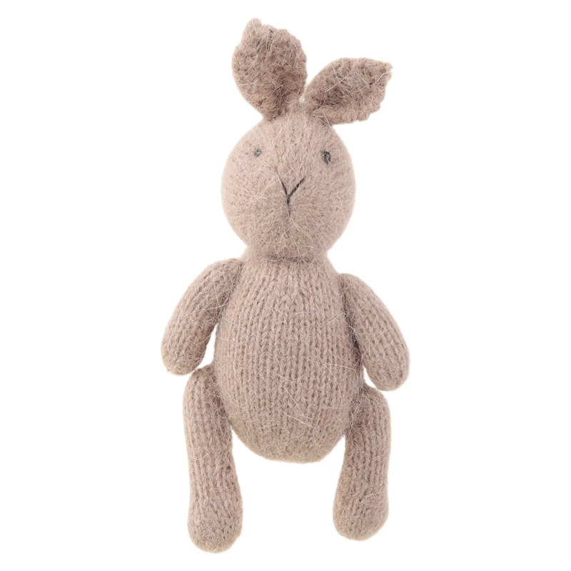 

Реквизит для фотосъемки новорожденных кролик кукла вязаные милые животные кролик детская фотосъемка фотография Аксессуары для фотосъемки