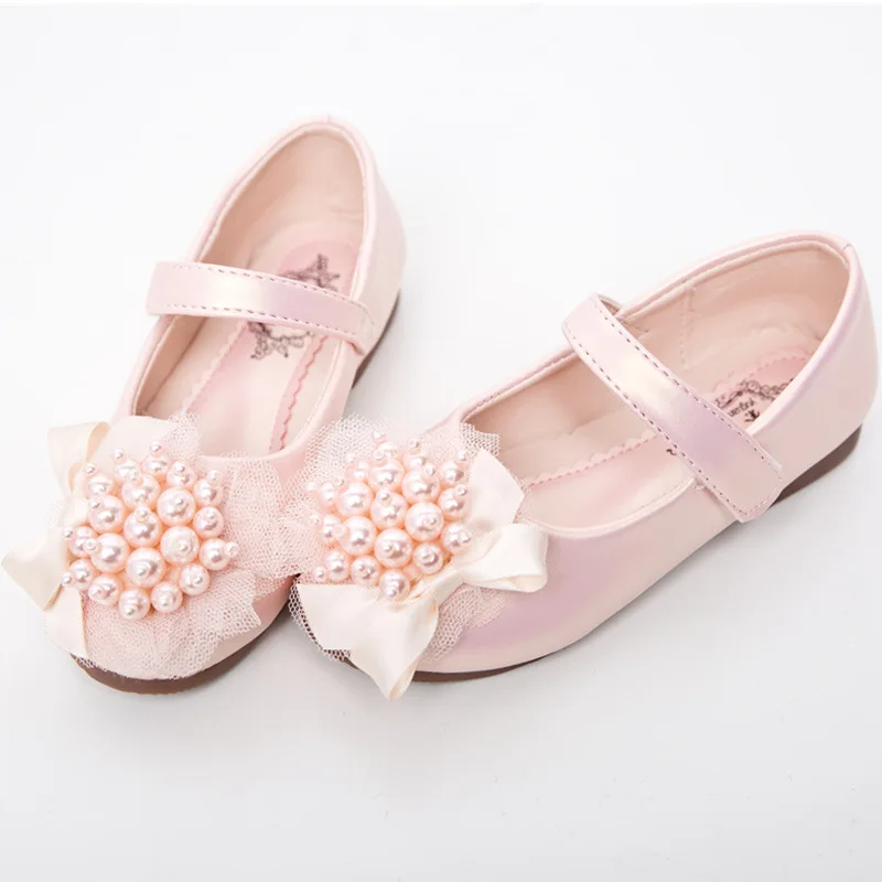

Princess Floral Children For For Wedding Shoes Beaded Shoes Flats Party Girls Kids Lace Shoes Dress With Girl Performance Big