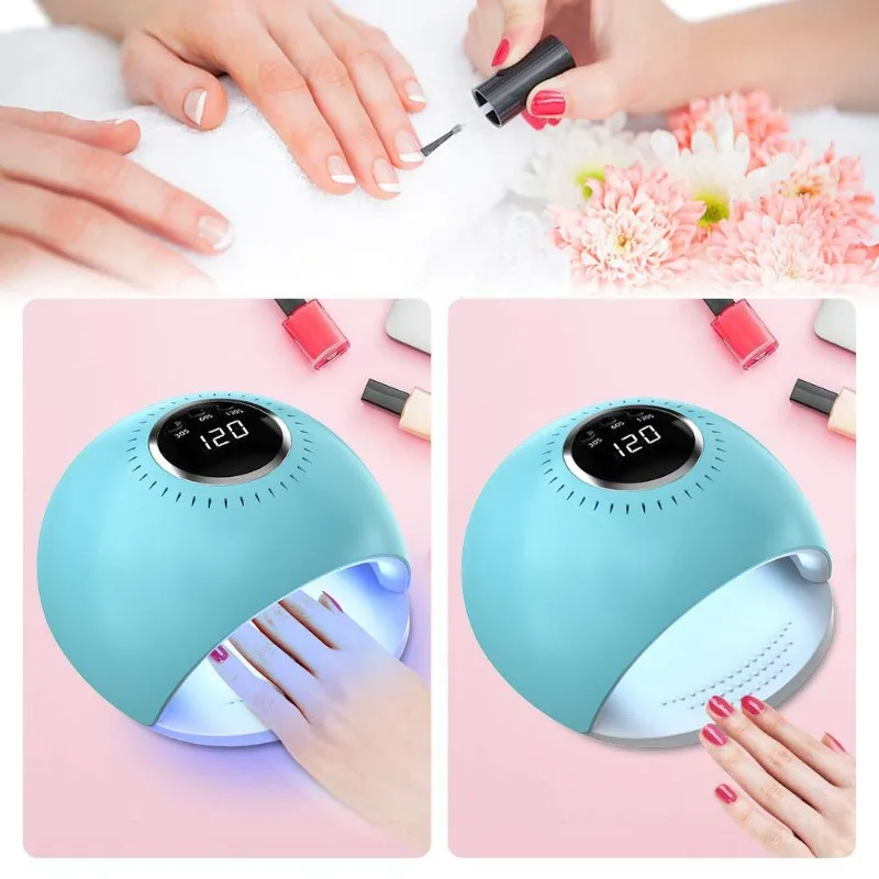 

84W Smart UV LED Nail Dryer Lamp 5S Fast Drying 42PCS LEDs Nails Gel Polish Curing Lamp Manicure Machine with Timmer Display