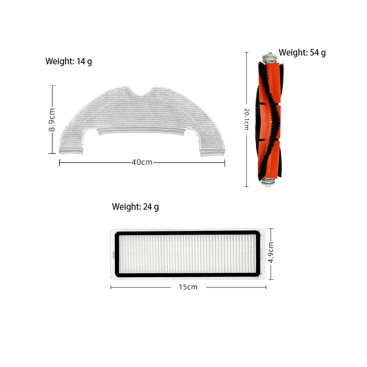 

Основная щетка для пылесоса Bot L10 Plus / Z10 Pro / D10 PLUS, боковая щетка, Швабра, ткань, HEPA фильтр, мешки для пыли PartsA