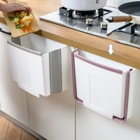 waste bins trash can kitchen car foldable portable wall mounted cabinet door mounted large capacity wear resistant storage bin