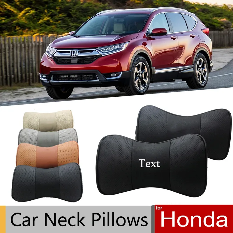 2 шт. автомобильные подушки из натуральной кожи для подголовника сиденья Honda Accord